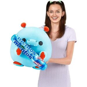 Snackles Hippo Super Sized 14 inch Plush (Mentos) by ZURU Ultra Soft Plush NWT
